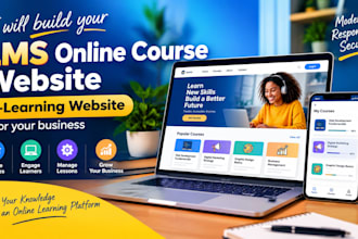 build an lms online course website e learning website for your business
