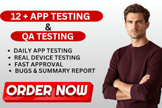 provide 12 to 20 real testers for your mobile app testing