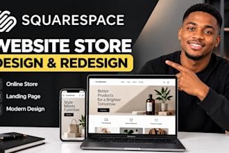 do squarespace website store design redesign squarespace landing page store