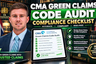 do UK green claims legal research and cma compliance review