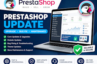 update, upgrade, fix bugs and maintain your prestashop store