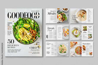 design professional cook book cover and recipe book interior