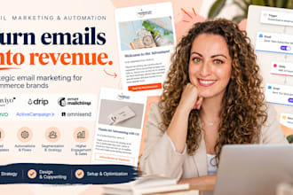 build and optimize your ecommerce email marketing strategy and automation