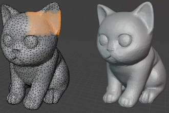 edit and convert stl, modify obj files, fix broken meshes, optimize for 3d print