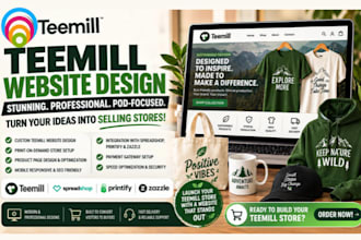 setup teepublic teemill gelato store shopify pod print on demand product listing