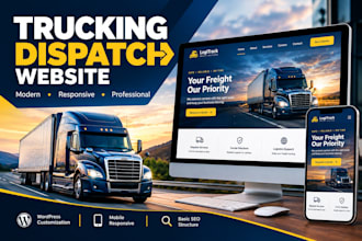 design trucking dispatch website for trucking dispatch company