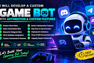 build a powerful game bot, api bot, game script, python bot, macro, web bot