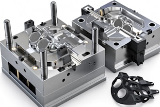 create injection mold, core cavity, mold design, plastic parts, dfm engineering