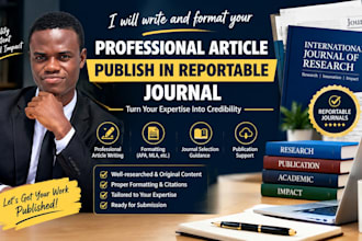 write and formatting your professional article publish in reportable journal