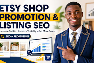 do etsy shop promotion and etsy listing SEO to increase traffic and sales