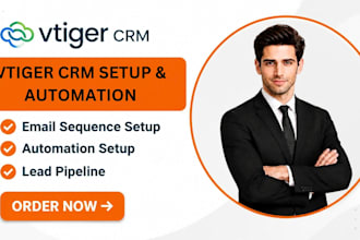 setup vtiger CRM vtiger email sequence vtiger sale pipeline marketing automation