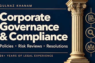 support corporate governance compliance and business risk management
