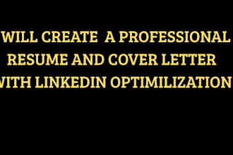 write a professional resume and CV for job applications