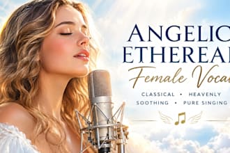 sing angelic ethereal female vocals, classical, heavenly, soothing pure singing
