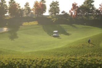 design 3d golf course, mini golf, golf simulator, putting green and master plan