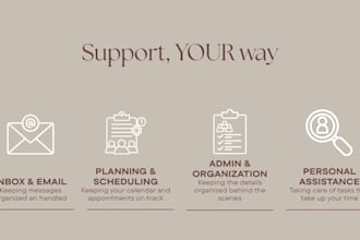 be your reliable virtual assistant for admin and business support