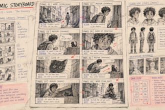 create comic book storyboards