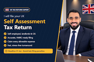 prepare and submit UK self assessment tax return