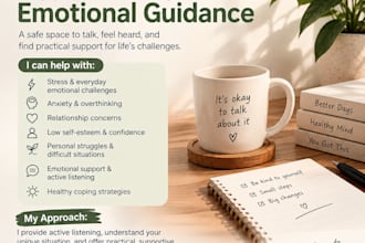 provide a safe space for emotional support and guidance