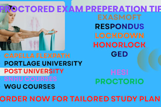 set up smowl, proctor u, respondus lockdown, examplify, ets, proproctor