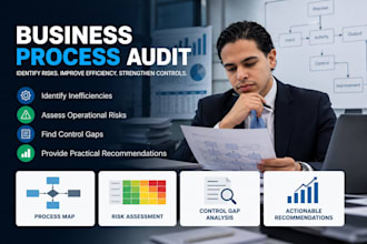 audit your business process, identify inefficiencies, and control gaps