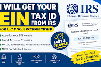 get your ein tax id for llc and sole from irs
