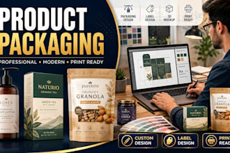 design professional product packaging for small and local business