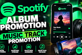 do spotify album promotion, spotify music track promotion