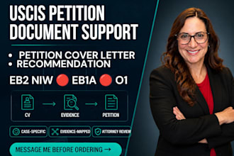 draft uscis petition cover letters for eb2 niw eb1a o1