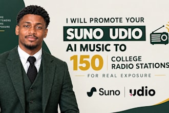 promote your suno udio ai music to 150 college radio station for real exposure