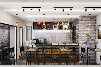 design personalize commercial space interior decorator office interior 3d render