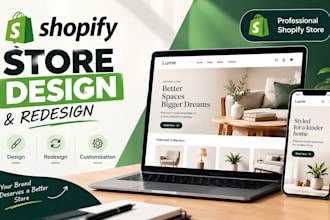 do shopify store design, redesign shopify store, shopify website redesign, seo