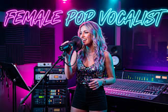 be your professional female pop singer for your song