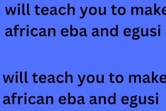 do eba with and egusi