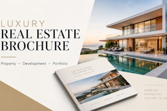 design luxury real estate property brochures and development portfolios