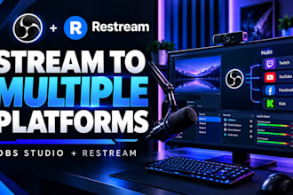 set up obs studio multistreaming with restream