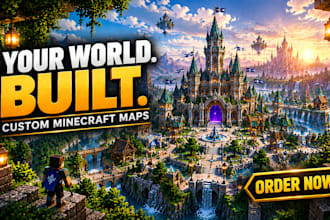 build a custom minecraft map or world
