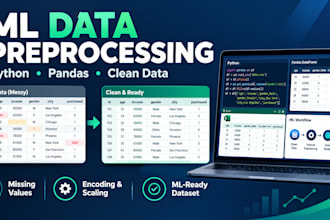 do machine learning data preprocessing using python