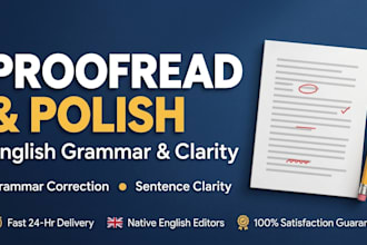 proofread and polish english text for grammar and clarity