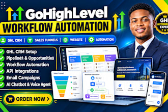 setup gohighlevel CRM pipeline and lead nurturing automation