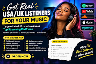 usa uk spotify music promotion youtube  music promotion