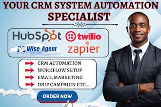 setup wise agent twilio ringcentral zapier integration hubspot crm automation va