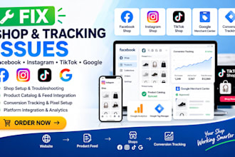 fix facebook instagram tiktok shop google merchant conversion tracking migration