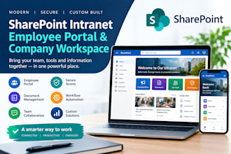 build sharepoint intranet employee portal, wordpress intranet and company worksp