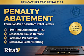 draft your irs penalty abatement letter and form 843