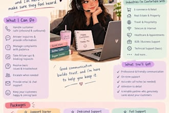 provide professional customer support by phone and chat