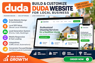 build customize duda website local business company lead generation