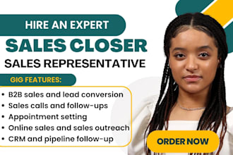 sales representative sales closer b2b online sale closer sales agent sales rep