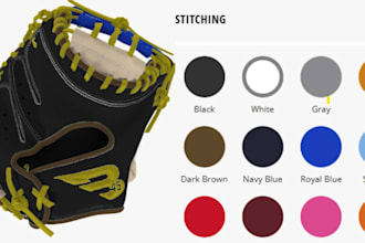 build 2d 3d baseball glove product configurator using zakeke kickflip pod