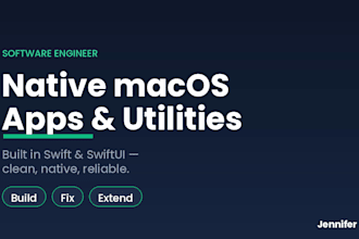 build or fix a native macos app or utility in swift